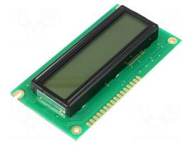 Display: LCD | alphanumeric | FSTN Positive | 16x2 | grey | LED | PIN: 16