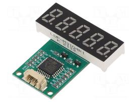 Display: LED | 7-segment | 9.2mm | 0.36" | No.char: 5 | red | 12560ucd