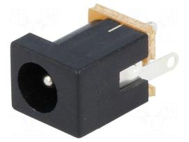 Connector: DC supply | socket | male | 5A | straight | soldering | bulk