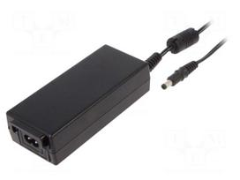 Power supply: switching | 24VDC | 2.7A | Out: 5,5/2,5 | 65W | 80÷264VAC