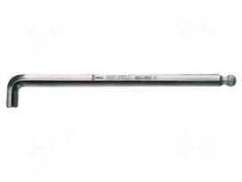 Wrench: hex key | Hex Plus,spherical | HEX 2mm | Overall len: 100mm
