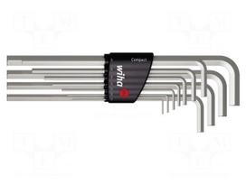 Wrench: hex key-set | Chrom-vanadium steel | Plating: nickel