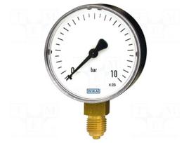 Manometer | 0÷1bar | Class: 2.5 | 63mm | Temp: -20÷60°C | plastic | 111.10