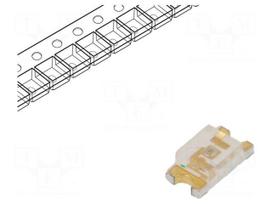 LED | green | SMD | 1206 | 120÷220mcd | 3.5÷4.2VDC | 3.2x1.6mm | 140° | 20mA
