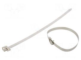 Cable tie | L: 500mm | W: 15.85mm | acid resistant steel AISI 316