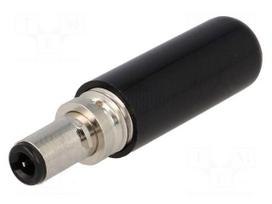 Connector: DC supply | plug | female | 1A | straight | for cable | 12VDC
