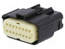 Connector: wire-wire | plug | female | MX150 | PIN: 16 | for cable | 3.5mm