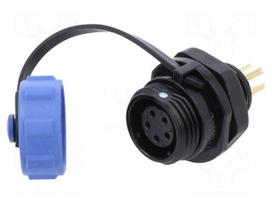 Connector: circular | socket | female | PIN: 5 | IP68 | SP11 | 4÷6.5mm | 3A