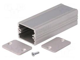 Enclosure: with panel | AKG | X: 33mm | Y: 80mm | Z: 24mm | aluminium | grey