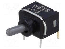 Switch: toggle | Pos: 2 | SPDT | ON-ON | 0.01A/28VAC | 0.01A/28VDC | G