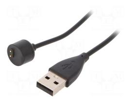 Cable: for smartwatch charging | Xiaomi | 0.5m | 1A | black
