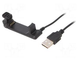Cable: for smartwatch charging | Garmin | 1m | 1A | black