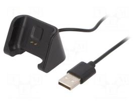 Cable: for smartwatch charging | Xiaomi | 1m | 1A | black