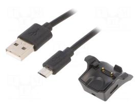 Cable: for smartwatch charging | Huawei | 0.5m | 1A | black