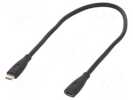 Cable | USB 3.2 Gen 2 | USB C socket,USB C plug | nickel plated