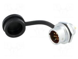 Connector: circular | socket | male | PIN: 7 | IP67 | SF12 | 5A | 125V