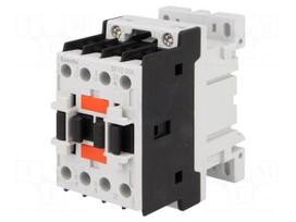 Contactor: 3-pole | NO x3 | Auxiliary contacts: NC | 24VAC | 12A | BF