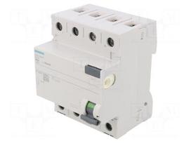 RCD breaker | Inom: 40A | Ires: 30mA | Poles: 3+N | 230/400VAC | IP20