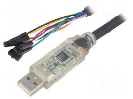 Module: cable integrated | UART,USB | 1.8m | 3.3VDC