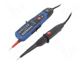 Tester: electrical | LEDs | 40÷60Hz | Additional functions: torch