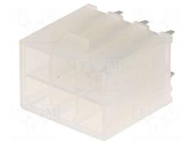 Connector: wire-board | socket | male | PIN: 6 | Mini-Fit Jr | straight