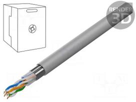 Wire | Cablexpert | F/UTP | Cat 5e | 4x2x24AWG | Cu | wire | PVC | grey | 305m