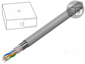 Wire | Cablexpert | F/UTP | Cat 5e | 4x2x24AWG | Cu | wire | PVC | grey | 100m