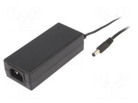 Power supply: switching | 24VDC | 2.71A | Out: 5,5/2,5 | 65W | 90÷264VAC