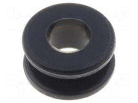 Grommet | Ømount.hole: 4.5mm | Øhole: 3.5mm | rubber | black