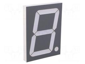 Display: LED | 7-segment | 101.6mm | 4" | No.char: 1 | red | 30÷60mcd