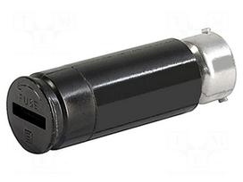 Adapter | 6.3x32mm | 10A | 500VAC | FEC | black | UL94V-0 | IP40 | -40÷85°C
