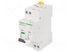 RCBO breaker | Inom: 4A | Ires: 30mA | Max surge current: 250A | IP20