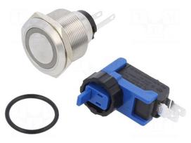 Switch: vandal resistant | Pos: 2 | SPDT | 300mA/250VDC | IP65 | ON-ON