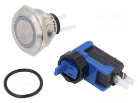 Switch: vandal resistant | Pos: 2 | SPDT | 300mA/250VDC | IP65 | (ON)-ON