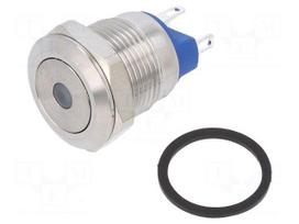 Switch: vandal resistant | Pos: 2 | SPST-NO | 2A/36VDC | IP65 | OFF-(ON)
