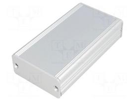 Enclosure: with panel | AKG | X: 55mm | Y: 100mm | Z: 24mm | aluminium
