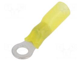 Tip: ring | M5 | Ø: 5.3mm | 4÷6mm2 | crimped | for cable | yellow | 150°C