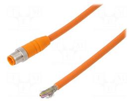 Cable: for sensors/automation | PIN: 8 | M12 male | straight | 5m | plug