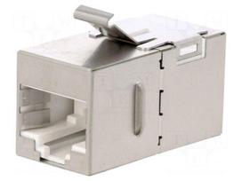 Coupler | coupler | PIN: 8 | Cat 6 | shielded | 8p8c | straight