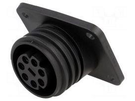 Connector: circular | socket | female | PIN: 7 | 32A | 430V | IP68 | UL94V-0