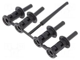 Rivets set | black | 4pcs.
