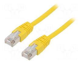 Patch cord | F/UTP | Cat 5e | RJ45 plug,both sides | stranded | CCA | 1m