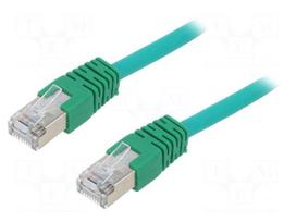 Patch cord | F/UTP | Cat 5e | RJ45 plug,both sides | stranded | CCA | 1m