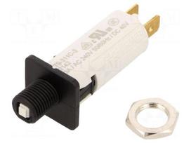 Circuit breaker | 240VAC | 48VDC | 3A | SPST | on panel,screw | T9-311