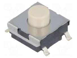 Microswitch TACT | SPST-NO | Pos: 2 | 0.05A/24VDC | SMT | none | 1.47N