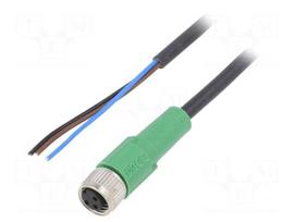 Cable: for sensors/automation | PIN: 3 | M8 female | straight | 5m