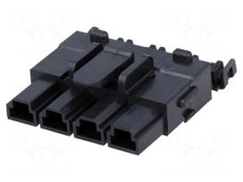 Connector: wire-wire/PCB | plug | female | PIN: 4 | Mini-Fit Sr | 600V