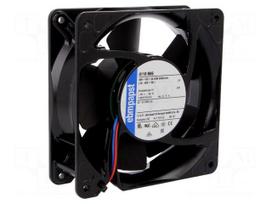 Fan: DC | axial | 48VDC | 119x119x38mm | 435m3/h | 73dBA | ball | 8400rpm