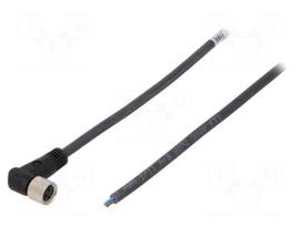 Cable: for sensors/automation | PIN: 3 | M8 female | angled | 5m | plug