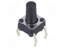 Microswitch TACT | SPST-NO | Pos: 2 | 0.05A/24VDC | THT | none | 0.98N